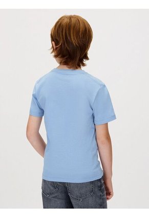 Camiseta Multicolor Infantil Con Monograma Calvin Klein
