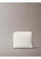 Billetera Blanca Cuadrada Con Cremallera Y Monograma Calvin Klein de Calvin Klein