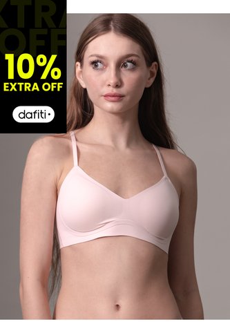 Bralette Rosado Con Forro Ligero Y Con Aros De Gel - Invisibles Calvin Klein Calvin Klein