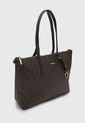 Bolso Tote Marrón-Café-Dorado Calvin Klein de Calvin Klein