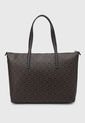 Bolso Tote Marrón-Café-Dorado Calvin Klein de Calvin Klein