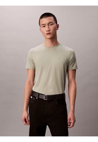 Camiseta Verde Slim De Manga Corta Calvin Klein Calvin Klein