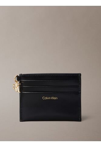 Tarjetero Negro De Cuero Con Cremallera Calvin Klein Calvin Klein