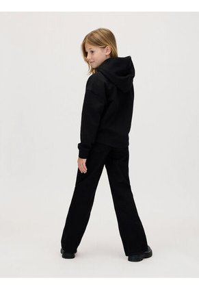 Buzo Negro De Felpa Con Monograma Festivo Calvin Klein