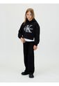 Buzo Negro De Felpa Con Monograma Festivo Calvin Klein de Calvin Klein