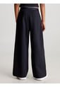Pantalón Negro De Chándal Pierna Ancha Paraa Niña Calvin Klein de Calvin Klein