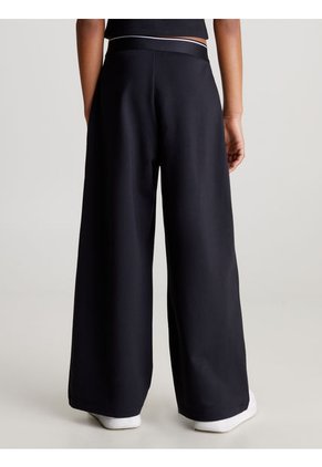 Pantalón Negro De Chándal Pierna Ancha Paraa Niña Calvin Klein