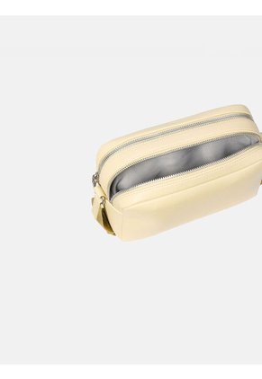 Bolso Beige Cruzado Ultralight Con Doble Cremallera Calvin Klein