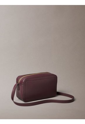 Bolso Marrón Cruzado Con Logo Monograma Grabado Calvin Klein