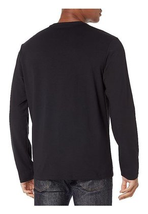 Camiseta Manga Larga Con Logo Hombre Negro Calvin Hombre Negro Calvin Klein