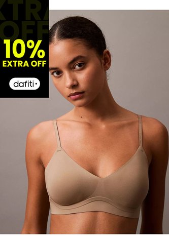 Bralette Beige Con Forro Ligero Y Con Aros De Gel - Invisibles Calvin Klein Calvin Klein