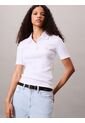 Polo Blanco Con Insignia Calvin Klein de Calvin Klein