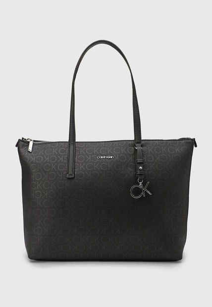 Bolso Negro-Plateado Calvin Klein Black Mono