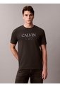 Camiseta Negra Con Gráfico De Logo Calvin Klein de Calvin Klein