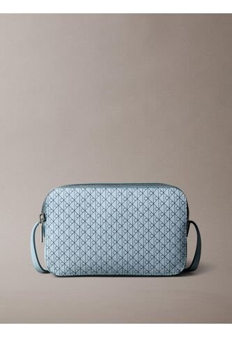 Bolso Azul Cruzado Con Logo Monograma En Todo El Artículo Calvin Klein Calvin Klein