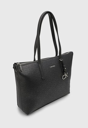 Bolso Negro-Plateado Calvin Klein Black Mono