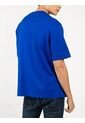 Camiseta Azul Con Gráfico De Logo En Bloque Calvin Klein de Calvin Klein