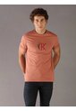 Camiseta Rosa Con Gráfico De Logo Calvin Klein de Calvin Klein