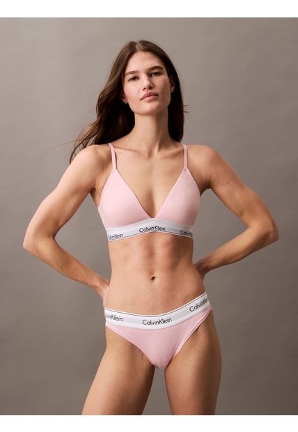 Brasier Rosado Lined Triangle - Modern Cotton Calvin Klein