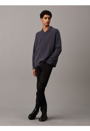 Jeans Negro De Corte Slim Straight Calvin Klein