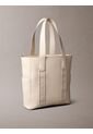Bolso Beige Tote Para Portátil Con Logo En Jacquard Calvin Klein de Calvin Klein
