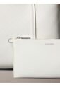 Bolso Blanco Tote Pequeño Con Logo Monograma Con Bolsito Calvin Klein de Calvin Klein
