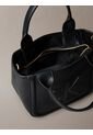 Bolso Negro Tote Pequeño Con Logo Monograma Grabado Calvin Klein de Calvin Klein