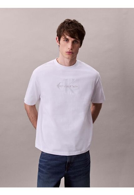 Camiseta Blanca Con Logotipo Hero Calvin Klein