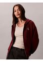 Buzo Rojo Con Capota Y Cierre De Cremallera Calvin Klein de Calvin Klein