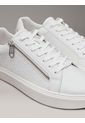 Tenis Blanco Con Monograma Y Cremallera En El Lateral Calvin Klein de Calvin Klein