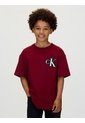 Camiseta Vino Para Niño Tinto De Manga Corta Con Logo Bordado Calvin Klein de Calvin Klein