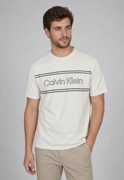 Camiseta Calvin Klein Beige