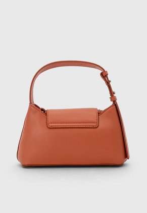 Bolso Manos Libres Calvin Klein Lock Terracota