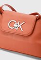 Bolso Manos Libres Calvin Klein Lock Terracota de Calvin Klein