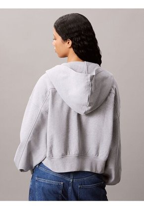 Buzo Gris Con Cremallera Calvin Klein