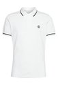 Polo Blanco Para Niño Regular Con Ribetes A Contraste Calvin Klein de Calvin Klein
