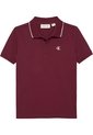 Polo Vino Para Niño Tinto Regular Con Ribetes A Contraste Calvin Klein de Calvin Klein