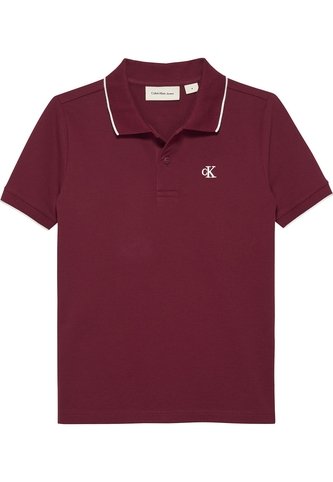Polo Vino Para Niño Tinto Regular Con Ribetes A Contraste Calvin Klein Calvin Klein