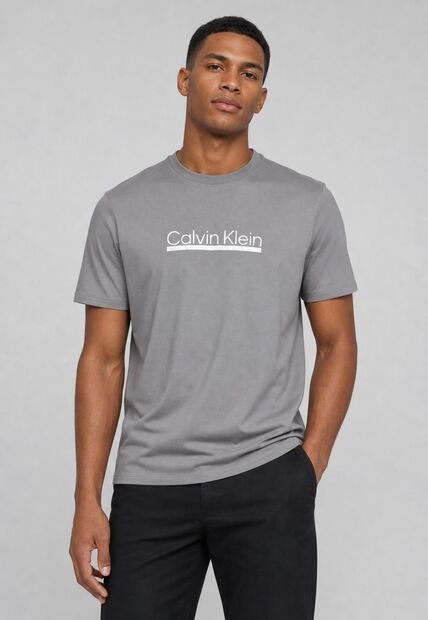 Camiseta Calvin Klein Gris