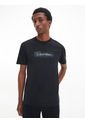Camiseta Con Logo Hombre Negro de Calvin Klein