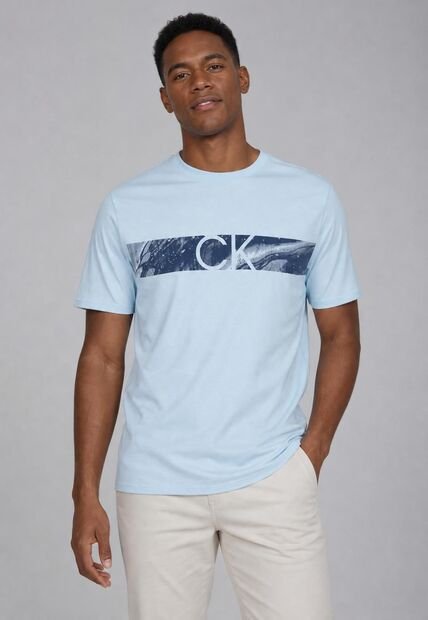 Camiseta Calvin Klein Celeste