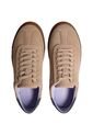 Tenis Beige De Ante De Perfil Bajo Calvin Klein de Calvin Klein