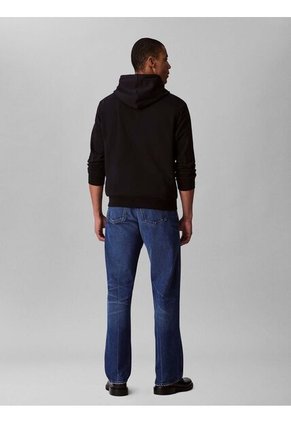 Buzo Negro De Felpa Con Logotipo Bordado Calvin Klein