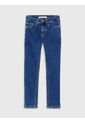 Mid Azul Rise Slim Jeans Para Niño Calvin Klein de Calvin Klein