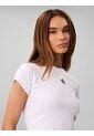 Camiseta Blanca Baby Con Monograma Bordado Calvin Klein de Calvin Klein