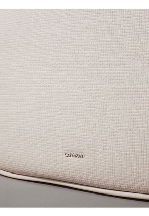 Bolso Blanco Tote Refine Con Detalle Trenzado Calvin Klein
