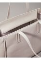 Bolso Blanco Tote Refine Con Detalle Trenzado Calvin Klein de Calvin Klein