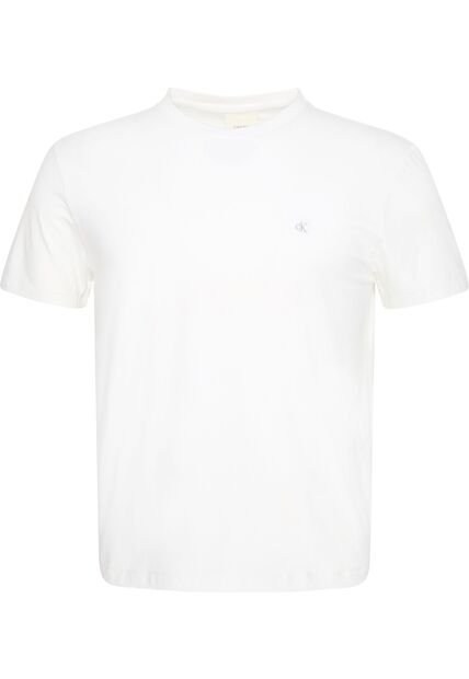 Camiseta Blanca Slim De Manga Corta Calvin Klein