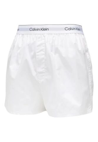 Pantaloneta Blanca De Pijama De Popelín De Algodón Calvin Klein Calvin Klein