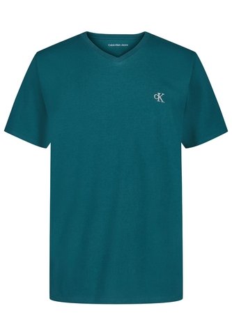 Camiseta Azul Para Niño Manga Corta Con Logo  Calvin Klein Calvin Klein
